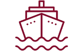 Cruise Ship in Water Icon